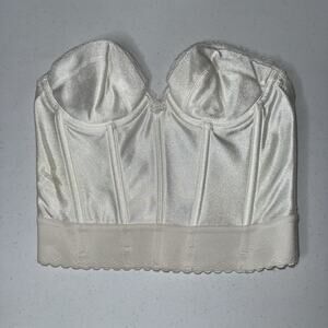 Flexees Vintage Women’s Corset Bra White Size 34B